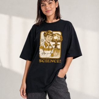 Ciencia Retro - remera unisex, ejemplo calce Oversize