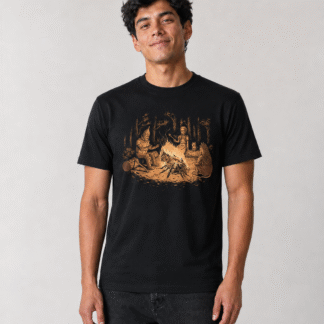 Fogata Fantástica - remera unisex, ejemplo calce Estándar