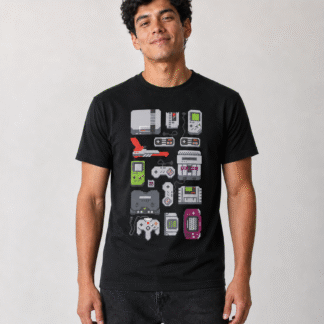 Memoria Gamer - remera unisex, ejemplo calce Estándar