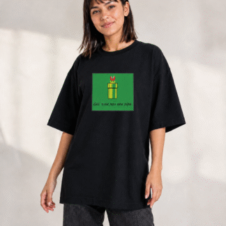 Paradoja Pixel - remera unisex, ejemplo calce Oversize