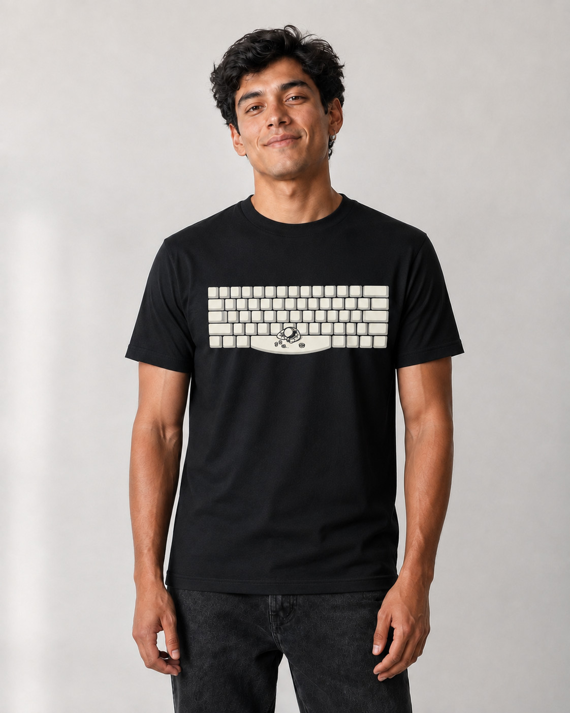 Pausa Espacial - remera unisex, ejemplo calce Estándar