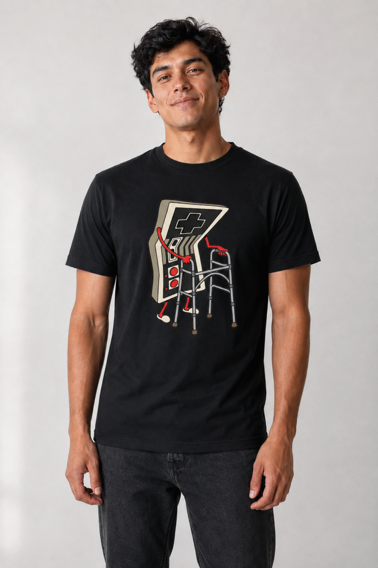 Veterano del Joystick - remera unisex, ejemplo calce Estándar